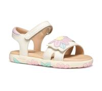 Geox J Sandal Haiti Girl, White/Pink, 27 EU