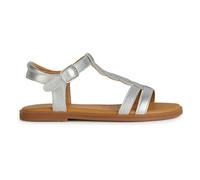 Geox J Sandal Karly Girl, Argenté 1, 27 EU