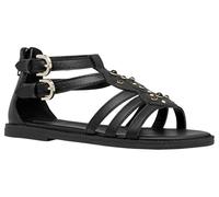 Geox J Sandal Karly Girl, Black Lt Gold, 34 EU