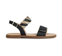 Geox J Sandal Karly Girl, Black Platinum Multicolore, 37 EU