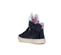 Geox J Skylin Girl A Basket, Navy/Multicolor, 32 EU