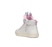 Geox J Skylin Girl A Basket, White/Multicolor, 33 EU