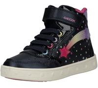 Geox J Skylin Girl Baskets Bleu Marine/Multicolore Taille 35 EU, Bleu Marine Multicolore., 35 EU