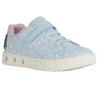 Geox J Skylin Girl C Sneaker, LT Blue/Pink, 35 EU, Lt Blue Pink, 35 EU