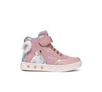 Geox J Skylin Girl G Basket, LT Rose/Platinum, 29 EU