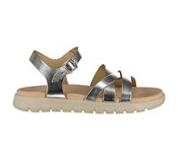 Geox J Soleima Gir Sandales pour femme, argenté, 37 EU