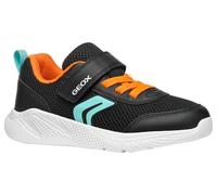 Geox J SPRINTYE Boy A Basket, Black/Lt Blue, 28 EU