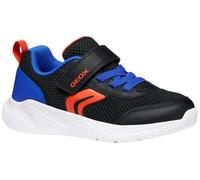 Geox J SPRINTYE Boy Baskets pour garçon - Noir/Royal - 32 EU, Black Royal., 32 EU