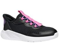 Geox J Sprintye Fast in G Basket, Noir Fuchsia, 36 EU