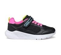 Geox J Sprintye Girl Basket, Noir Fluo, Fuchsia, 28 EU