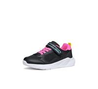 Geox J Sprintye Girl Basket, Noir Fluo, Fuchsia, 31 EU