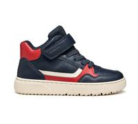 Geox J Theleven Boy Basket, Bleu Marine/Rouge, 31 EU