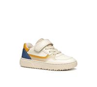 Geox J Theleven Boy Basket, Lt Ivory DK Yellow, 29 EU