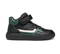 Geox J Theleven Boy Basket, Noir/Vert, 26 EU