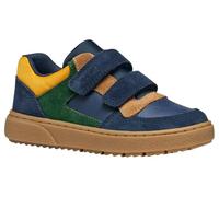 Geox J Theleven Boy Baskets pour garçon, Bleu Marine/Vert, 34 EU
