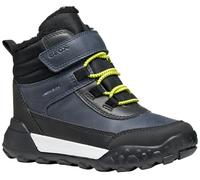 Geox J Trekkyup Boy B ABX Bottines à la Cheville, Bleu Marine/Citron Vert, 39 EU