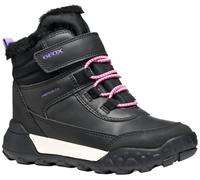 Geox J Trekkyup Girl B AB Bottines à la Cheville, Noir/Lilas, 30 EU