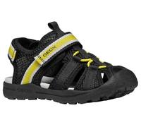Geox J VANIETT Boy A Sandale, noir/jaune, 34 EU