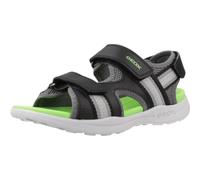 Geox J VANIETT BOY B, Sandale garçon, Black/Green,