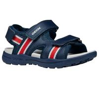 Geox J Vaniett Boy B Sandales, Bleu Marine/Rouge, 24 EU
