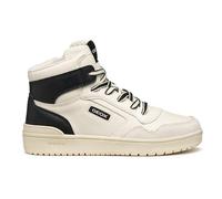Geox J WASHIBA Baskets pour garçon Blanc/Noir Taille 32 EU, White Black, 32 EU