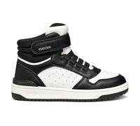 Geox J WASHIBA Baskets pour garçon Noir/Blanc Taille 34 EU, Noir/Blanc, 34 EU