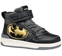 Geox J Washiba Boy Basket, Black Gold, 34 EU