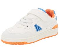 Geox J Washiba Boy A Basket, Blanc/Orange, 30 EU
