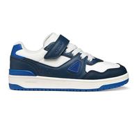 Geox J Washiba Boy A Basket, Bleu Marine/Blanc, 34 EU