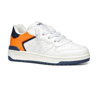 Geox J WASHIBA Boy B Basket, White/Lt Orange, 31 EU
