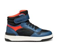 Geox J Washiba Boy Basket, Noir/Bleu, 27 EU