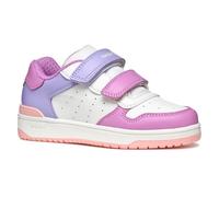 Geox J WASHIBA Girl B Basket, White/Cyclamen, 29 EU