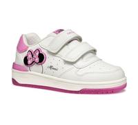 Geox J WASHIBA Girl B Basket, White/Fuchsia, 26 EU