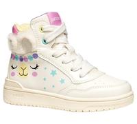 Geox J Washiba Girl Basket, Lt Ivoire Multicolore, 27 EU
