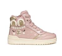 Geox J WASHIBA Girl Baskets pour Fille Rose Vif/Platine 32 EU, Old Rose Platinum, 32 EU