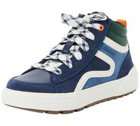 Geox J Weemble Boy Basket, Bleu Marine Multicolore, 37 EU