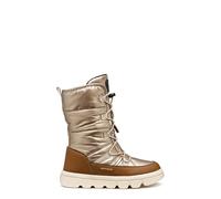 Geox J Willaboom Girl B A Bottes Hautes au Genou, Champagne Tobacco, 29 EU