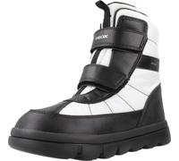 Geox Fille J Willaboom Girl Bateau cheville, White Black, 35 EU
