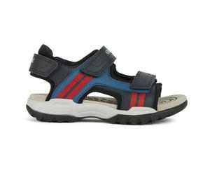 Geox J920RB0CE14C0833 J Borealis Boy B SANDALS, ROYAL/RED, 5 UK Child, Bleu marine/rouge, 31 EU