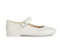 Geox Jr Plie' C Ballet Flat pour Fille, Blanc., 28 EU