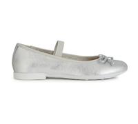 Geox Jr Plie' D Ballet Flat, argenté, 27 EU