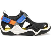 Geox JR Wader A Sandales Noir/Orange Taille 35 EU