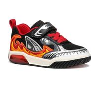 Geox J INEK Boy D, Basket garçon, Black/Red,