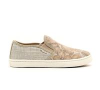 Geox KIWI J62D5D Beige Filles Mocassins Ballerines Brillantes Cuir