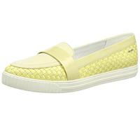 Geox Mocassins D Amalthia C pour Femme, Jaune Clair, 39 EU