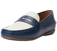 Geox Mocassins D Annytah pour Femme, Bleu Marine Lt Sand, 39 EU