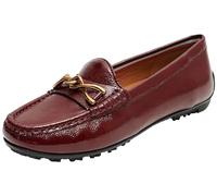 Geox Mocassins D Cosmopolis + Grip pour Femme, Bordeaux foncé, 39 EU