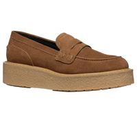 Geox Mocassins D Elidea a pour Femme, Camel foncé, 41 EU