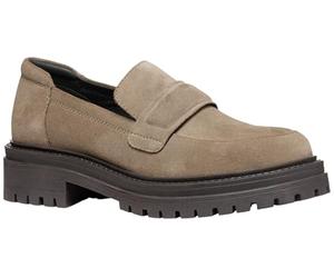 Geox Mocassins D Iridea pour Fille, Taupe, 38 EU