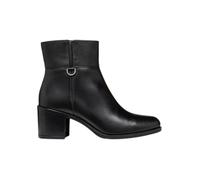 Geox New Asheel - Bottines femme cuir noir respirantes et confortables 39
